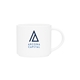 aerial view a white/white monaco 16 oz stackable ceramic coffee mug - white / white, image 1 of 5