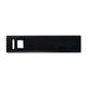 aerial view a black cell phone emergency power bank, image 1 of 6