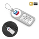 aerial view a white powerstick spotscout bluetooth item tracker, image 1 of 4