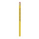a bright yellow hex pioneer wood pencil