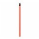 a neon red fluorescent neon thrifty pencil