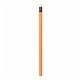 a neon orange fluorescent neon thrifty pencil