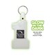 aerial view a nite glow 1-9/16 w x 2-9/16 h plastic number one key tag, image 1 of 2