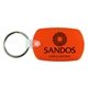 aerial view a orange 2-3/16 w x 1-7/16 plastic h standard key fob, image 1 of 2