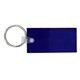 aerial view a trans. blue 2-7/16 w x 1-1/4 h plastic rectangle key fob, image 1 of 2