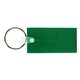 aerial view a trans. green 2-7/16 w x 1-1/4 h plastic rectangle key fob, image 1 of 2
