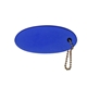 aerial view a blue promotional custom float rite key chain, image 1 of 3