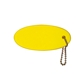 aerial view a neon yellow promotional custom float rite key chain, image 1 of 2