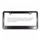 aerial view a black 2 holes license plate frame, image 1 of 2