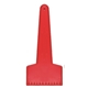 aerial view a red durable ice scraper, image 1 of 2