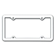 aerial view a white thin panel license plate frames, image 1 of 2