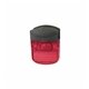 aerial view a translucent red magnetic mega clip, image 1 of 2