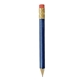 a dk. blue round golf pencil with erasers