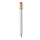 a white round golf pencil with erasers
