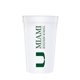 a white 22 oz custom smooth stadium cup