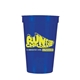 a blue 22 oz custom smooth stadium cup