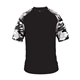 aerial view a black/ white camo badger - mens camo sport t - shirt, image 1 of 3