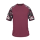aerial view a maroon/ maroon camo badger - mens camo sport t - shirt, image 1 of 3