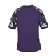 aerial view a purple/ purple camo badger - mens camo sport t - shirt, image 1 of 3