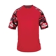 aerial view a red/ red camo badger - mens camo sport t - shirt, image 1 of 3