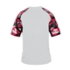 aerial view a white/ red camo badger - mens camo sport t - shirt, image 1 of 3