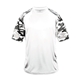 aerial view a white/ white camo badger - mens camo sport t - shirt, image 1 of 3