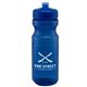 aerial view a translucent blue fitness - 24 oz sports water bottle, image 1 of 2