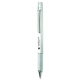 aerial view a matte silver graphica bettoni 4- in -1 pen, image 1 of 4