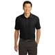 aerial view a black nike dri - fit classic polo, image 1 of 6