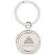 aerial view a silver spinning ring keychain, image 1 of 5