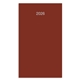 aerial view a matte red monthly pocket planner, image 1 of 2