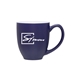 aerial view a matte cobalt blue/glossy white 15 oz 2 tone bistro mug matte cobalt glossy white, image 1 of 6