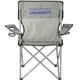 aerial view a gray fanatic event folding chair (300lb capacity), image 1 of 6