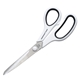aerial view a white ambidextrous utility scissors, image 1 of 2