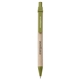 aerial view a green pms7495 ecologist recycled ballpoint pen, image 1 of 3