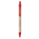 aerial view a red pms200 ecologist recycled ballpoint pen, image 1 of 4