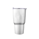 aerial view a stainless steel 30 oz stainless steel vacuum tumbler, image 1 of 2