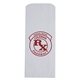 aerial view a white traditional white paper pharmacy bag, image 1 of 4