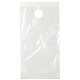 a clear clear 7x12 lo - density doorknob bag with 1 1/2 hole