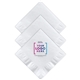 aerial view a white eco - friendly white beverage napkin, image 1 of 9
