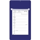 aerial view a blue weekly memo calendar, image 1 of 2