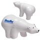 aerial view a white polar bear - stress reliever, image 1 of 2