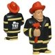 aerial view a black/yellow fireman - stress reliever, image 1 of 2