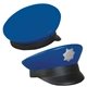 a blue police cap - stress reliever