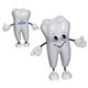 aerial view a white tooth figure - stress reliever, image 1 of 2