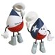 a red/white/blue texas figure stress reliever