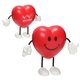 aerial view a red valentine heart stress ball figure - stress relievers, image 1 of 2
