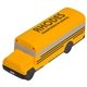 aerial view a yellow conventional school bus - stress reliever, image 1 of 2