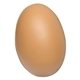 aerial view a brown egg stress reliever, image 1 of 2