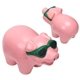 aerial view a pink cool piggy - squishy stress relievers, image 1 of 2